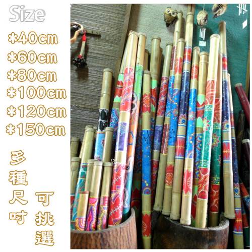 自然傳統樂器屋 雨聲筒竹製雨聲筒祈雨棒雨聲器彩繪雨聲筒雨棒rain Stick 沙筒 60cm 現貨