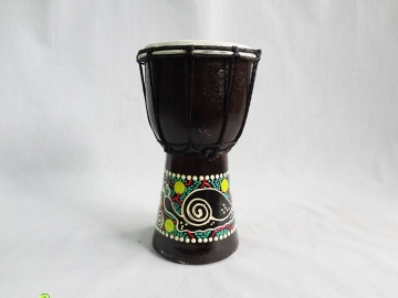 【自然屋精品】實木彩繪非洲鼓，羊皮非洲鼓 -20cm