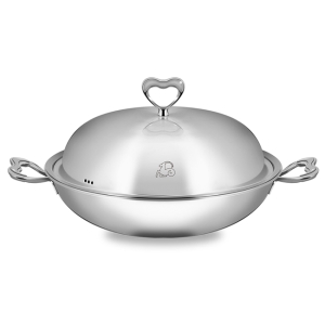 Balzano百佳諾雙耳心形多層複合金炒鍋32cm