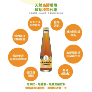 【KuluDrink咕嚕茶】活酵康普茶 250ml 24入/箱