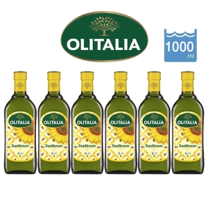 【Olitalia奧利塔】葵花油1000mlx6瓶(3禮盒)
