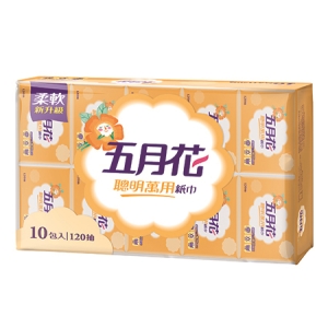 《五月花》抽取聰明萬用紙巾 120抽/包 60包/箱