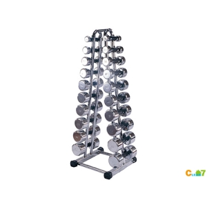 《強生》電鍍啞鈴組架CS-9375