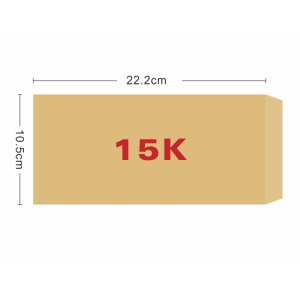 ★羅傑MORE★15K赤牛皮信封（10.5&#215;22.2cm）1箱 1000入
