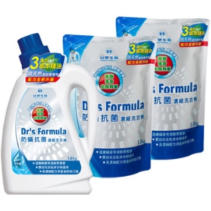 《台塑生醫》Drs Formula防蹣洗衣精促銷包一箱((1.6kg+3kg)*3組)