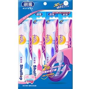 《刷樂》刷樂新動感型生牙刷(4支/組)-48組入/箱《整箱購》
