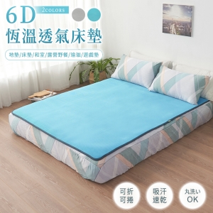 6D超透氣排汗彈力床墊 (雙人加大) 180x186cm 經典藍