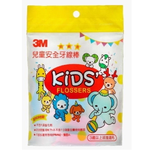 3M 超細滑兒童安全牙線棒-袋裝 (38支入)