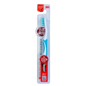 3M 8度角潔效抗菌牙刷-標準刷頭(單支入)