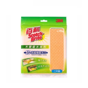 3M百利 木漿綿吸水抹布 二片裝