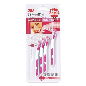 3M 護牙牙間刷 L型 粉SSS(0.7mm)