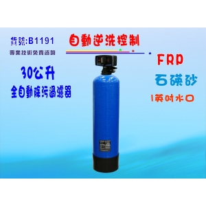【七星淨水】30公升全自動控制石碤砂過濾器 餐飲 淨水器 飲水機 RO純水機 地下水處理(貨號1191)