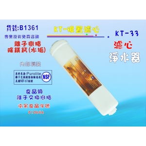 【七星淨水】KT英國離子交換樹脂濾心 餐飲濾水器 淨水器 軟水器 飲水機 RO純水機(貨號B1361)