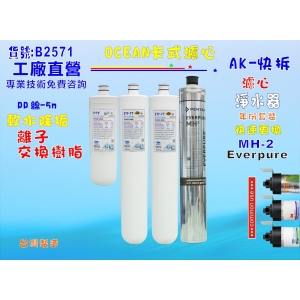 【七星淨水】EverpureMH2淨水器年份濾心電解水機 飲水機 濾水器 過濾器咖啡機.製冰機除泥除雜質(貨號B2571)