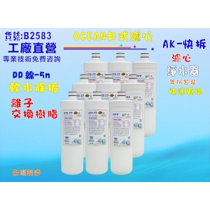 【七星淨水】卡式淨水器年份濾心電解水機 飲水機 濾水器 過濾器咖啡機.製冰機除泥除雜質(貨號B2583)