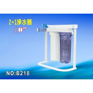 【七星淨水】10英吋淨水器三管組合架.濾殼.軟水器.濾水器.水族館(貨號B218)
