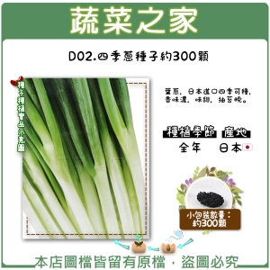 D02.四季蔥種子約300顆