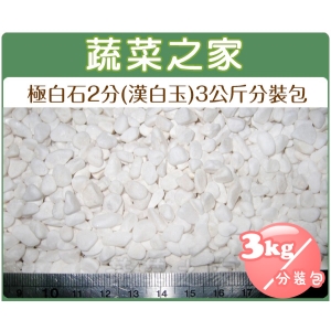 【蔬菜之家001-AA46-1】極白石2分(漢白玉.特白石.鵝卵石.白卵石)3公斤分裝包