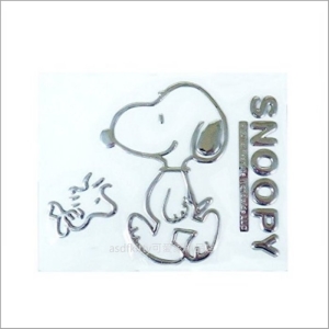 asdfkitty可愛家☆SNOOPY史努比走路裝飾貼-汽車.機車.冰箱.微波爐.電腦都可貼-SN106-日本正版商品