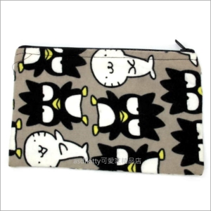 asdfkitty可愛家☆酷企鵝小海獅扁平化妝包/收納包/萬用包-用日本布料做的