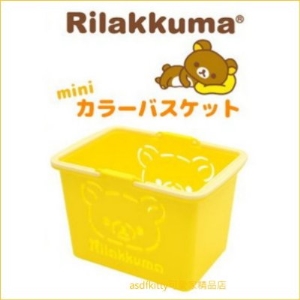 asdfkitty可愛家☆san-x拉拉熊迷你置物籃/小物收納籃-日本製