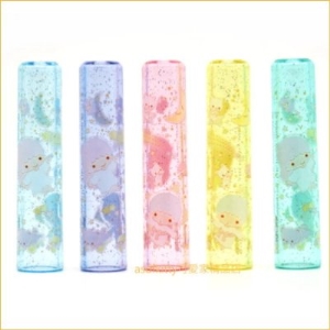 asdfkitty可愛家☆雙子星5入5色鉛筆蓋/鉛筆延長器/鉛筆套/鉛筆帽-日本製