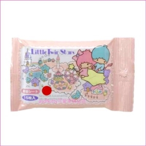 asdfkitty可愛家☆雙子星抗菌濕紙巾-15抽-日本製