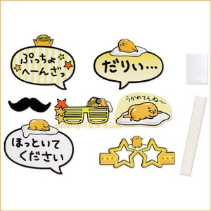 asdfkitty可愛家☆蛋黃哥拍照道具-用於拍照時的變裝.聚會.派對時增加拍照樂趣-日本正版商品