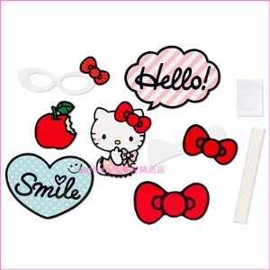 asdfkitty可愛家☆KITTY拍照道具-用於拍照時的變裝.聚會.派對時增加拍照樂趣-日本正版商品