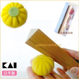 貝印 DL-7511原木三角棒和菓子雕刻工具附食譜