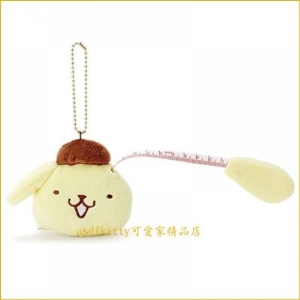 asdfkitty可愛家☆布丁狗隨身自動捲尺-可量到150公分-可當吊飾-日本正版商品