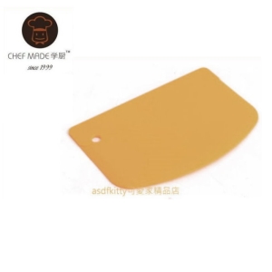 asdfkitty可愛家☆美國 chefmade學廚黃色刮板/刮刀/和麵刀/工作板-WK9192-正版商品