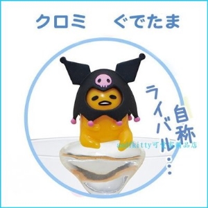 asdfkitty可愛家☆蛋黃哥變身酷洛米杯緣子-日本正版商品