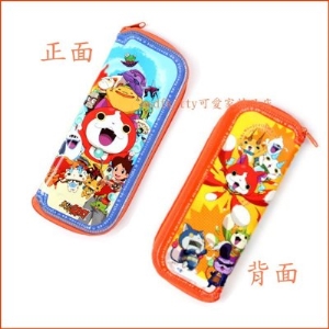 asdfkitty可愛家☆妖怪手錶L號防水環保餐具袋/筆袋/收納袋-韓國製