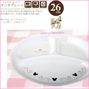 asdfkitty可愛家☆CORELLE 康寧10吋分格盤-米奇-可微波-輕量好洗-MA-1301-美國製