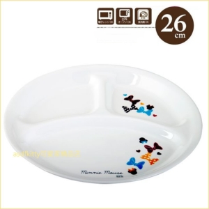 asdfkitty可愛家☆CORELLE 康寧10吋分格盤-米妮-可微波-輕量好洗-MA-1307-美國製