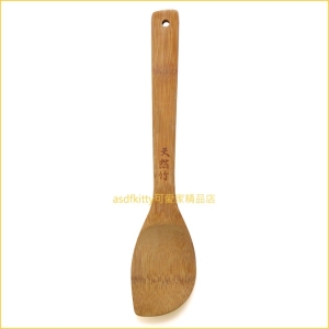 asdfkitty可愛家☆日本hokua 天然竹 木鍋鏟-攪拌食材有力.不易傷鍋面-日本正版商品