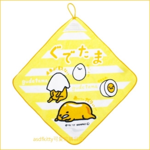 asdfkitty可愛家☆蛋黃哥擦手巾/抹布-34*34公分-日本正版商品