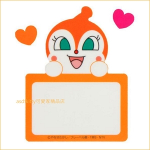 asdfkitty可愛家☆麵包超人小病毒造型自黏標籤貼-日本製