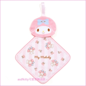 asdfkitty可愛家☆美樂蒂造型擦手巾-23*23公分-日本正版商品