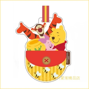 asdfkitty可愛家☆小熊維尼 跳跳虎 小豬 超大型姓名吊牌/行李箱吊牌/書包吊牌-很大很明顯-日本正版商品