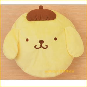 asdfkitty可愛家☆布丁狗臉型雙面抱枕/靠枕/午安枕/大人造型帽-日本正版商品
