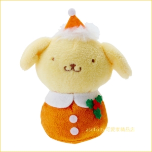asdfkitty可愛家☆布丁狗聖誕老公公造型可站立小娃娃/短絨毛玩偶-陪您上班上網-紓壓療癒-日本正版商品