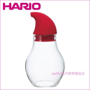 asdfkitty可愛家☆HARIO日本製-紅蓋玻璃調味罐/醬油瓶/醋瓶/油瓶