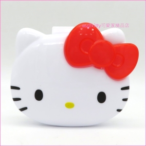 asdfkitty可愛家☆KITTY大臉造型4格收納盒/置物盒/禮物盒-可裝維他命.耳環.戒指.項鍊...等小東西-日本