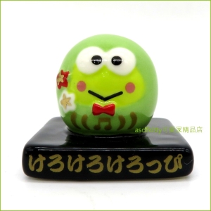 asdfkitty可愛家☆大眼蛙達摩造型迷你陶瓷擺飾/裝飾品-日本正版商品