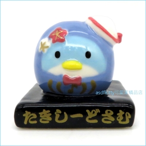 asdfkitty可愛家☆山姆企鵝達摩造型迷你陶瓷擺飾/裝飾品-日本正版商品