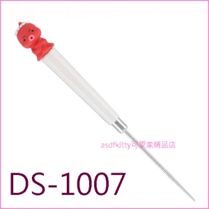 asdfkitty可愛家☆貝印 DS-1007章魚造型不鏽鋼挑棒/錐子/章魚燒叉/鬆餅起針-不沾烤盤挑棒-日本製