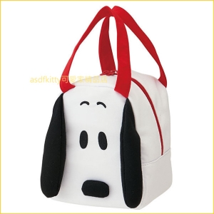 asdfkitty可愛家☆SNOOPY史努比造型棉布手提袋/手提包/便當袋-小巧可愛-大人小孩都好用-日本正版商品