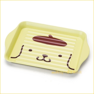 asdfkitty可愛家☆布丁狗大臉鋼製小物收納盤-放文具.飾品….等-日本正版商品